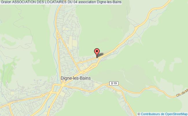 plan association Association Des Locataires Du 04 Digne-les-Bains