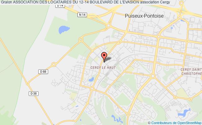 plan association Association Des Locataires Du 12-14 Boulevard De L'evasion Cergy