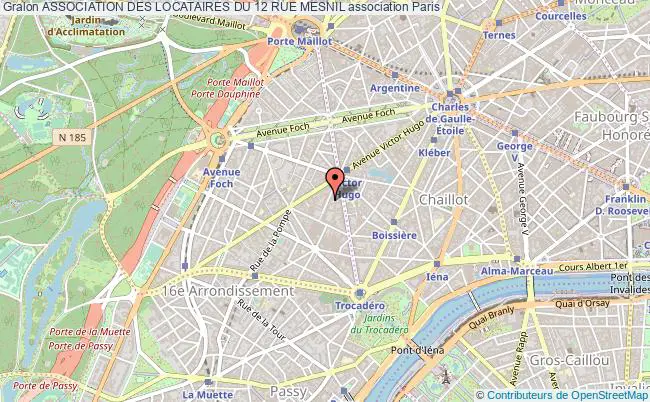 plan association Association Des Locataires Du 12 Rue Mesnil Paris