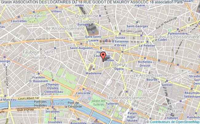 plan association Association Des Locataires Du 18 Rue Godot De Mauroy Assoloc 18 Paris