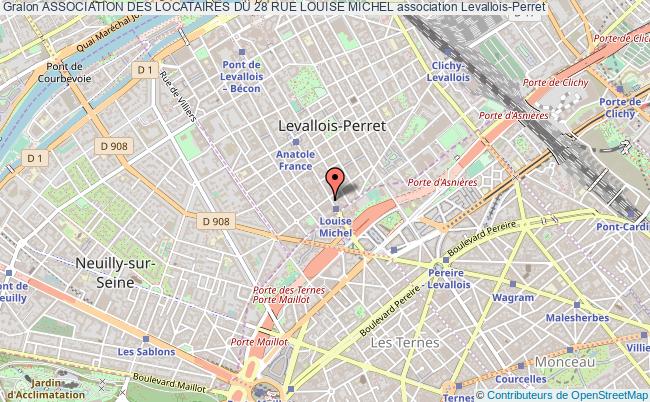plan association Association Des Locataires Du 28 Rue Louise Michel Levallois-Perret