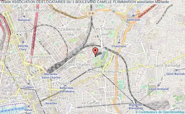plan association Association Des Locataires Du 3 Boulevard Camille Flammarion Marseille