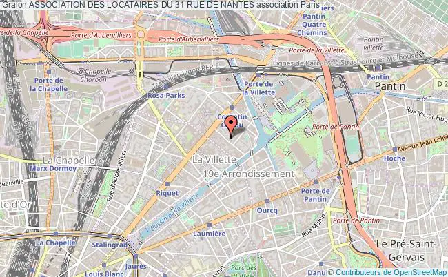 plan association Association Des Locataires Du 31 Rue De Nantes Paris