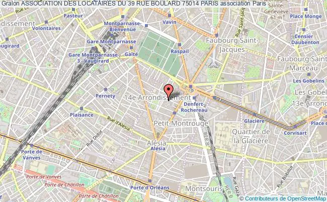 plan association Association Des Locataires Du 39 Rue Boulard 75014 Paris Paris