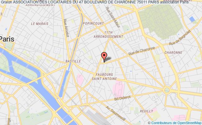 plan association Association Des Locataires Du 47 Boulevard De Charonne 75011 Paris Paris