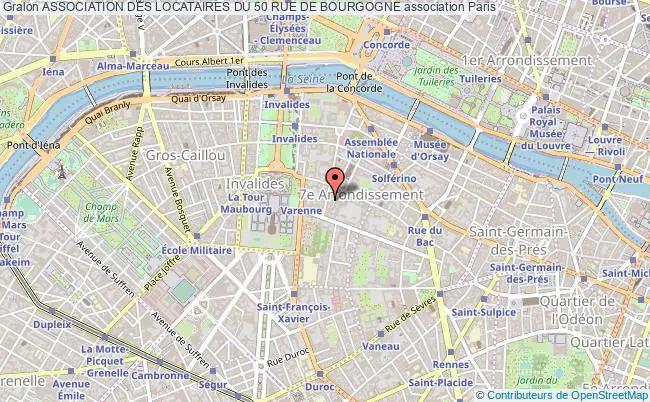 plan association Association Des Locataires Du 50 Rue De Bourgogne Paris
