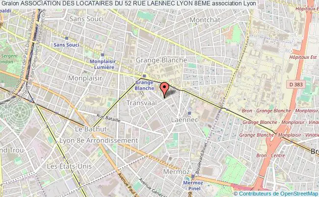 plan association Association Des Locataires Du 52 Rue Laennec Lyon 8Ème Lyon