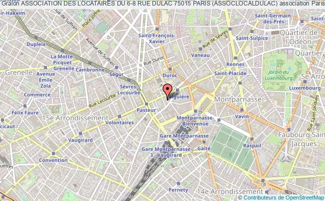 plan association Association Des Locataires Du 6-8 Rue Dulac 75015 Paris (assoclocaldulac) Paris