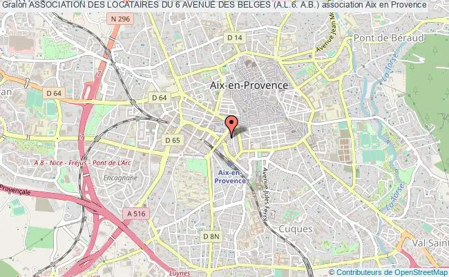 plan association Association Des Locataires Du 6 Avenue Des Belges (a.l.6. A.b.) Aix-en-Provence