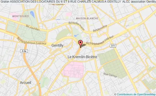 plan association Association Des Locataires Du 6 Et 8 Rue Charles Calmus A Gentilly  Alcc Gentilly