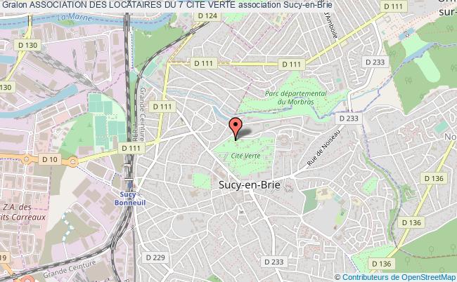 plan association Association Des Locataires Du 7 Cite Verte Sucy-en-Brie