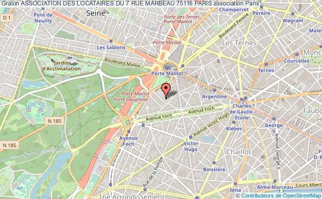 plan association Association Des Locataires Du 7 Rue Marbeau 75116 Paris Paris
