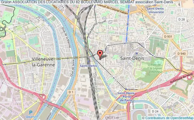 plan association Association Des Locataires Du 82 Boulevard Marcel Sembat Saint-Denis