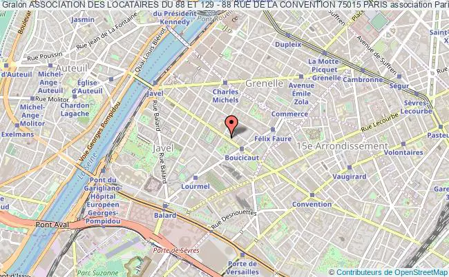 ASSOCIATION DES LOCATAIRES DU 88 ET 129 - 88 RUE DE LA CONVENTION 75015 PARIS