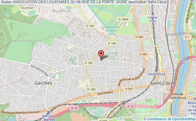plan association Association Des Locataires Du 98 Rue De La Porte Jaune Saint-Cloud