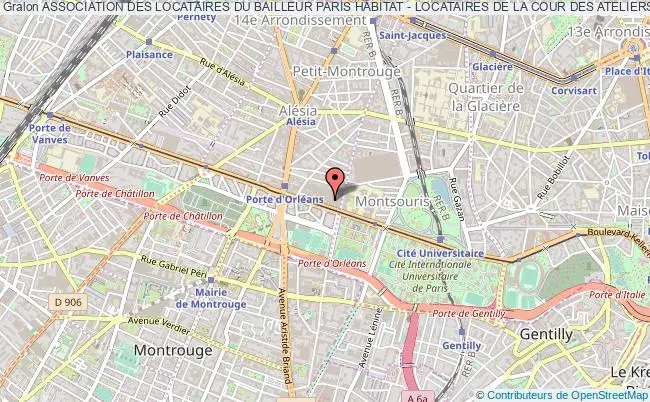 plan association Association Des Locataires Du Bailleur Paris Habitat - Locataires De La Cour Des Ateliers Paris
