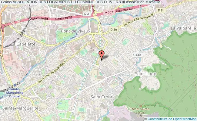 plan association Association Des Locataires Du Domaine Des Oliviers Iii Marseille