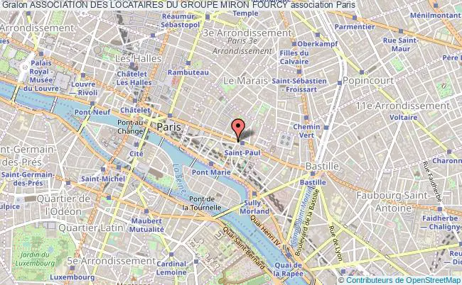 plan association Association Des Locataires Du Groupe Miron Fourcy Paris