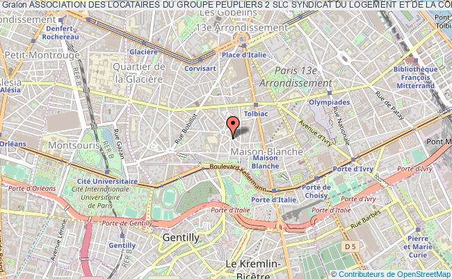 plan association Association Des Locataires Du Groupe Peupliers 2 Slc Syndicat Du Logement Et De La Consommation Paris