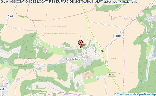plan association Association Des Locataires Du Parc De Montauban - Alpm Hautefontaine