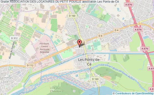 plan association Association Des Locataires Du Petit Pouille Les   Ponts-de-Cé