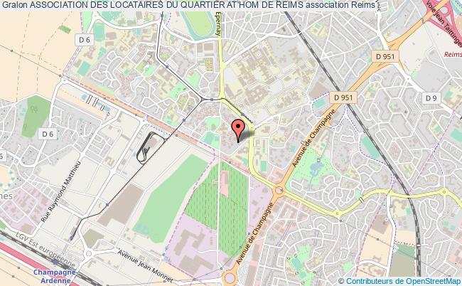 plan association Association Des Locataires Du Quartier At'hom De Reims Reims