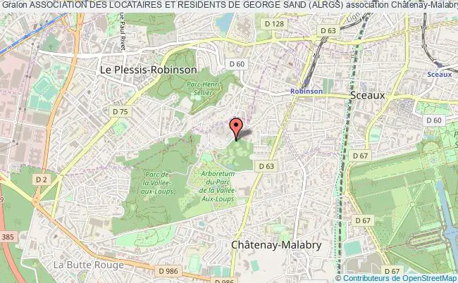 plan association Association Des Locataires Et Residents De George Sand (alrgs) Châtenay-Malabry