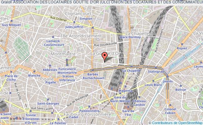 plan association Association Des Locataires Goutte D'or (ulc) Union Des Locataires Et Des Consommateurs Paris