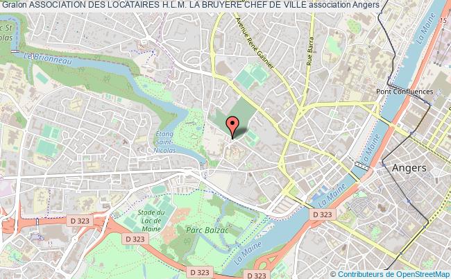 plan association Association Des Locataires H.l.m. La Bruyere Chef De Ville Angers