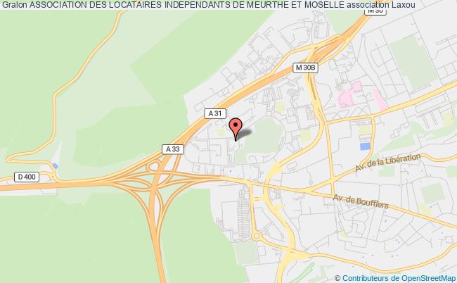 plan association Association Des Locataires Independants De Meurthe Et Moselle Laxou