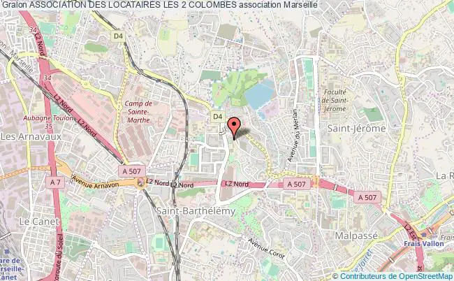 plan association Association Des Locataires Les 2 Colombes Marseille