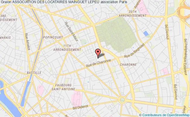 plan association Association Des Locataires Mainguet Lepeu Paris