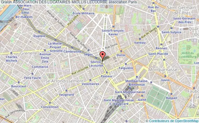 plan association Association Des Locataires Miollis Lecourbe Paris
