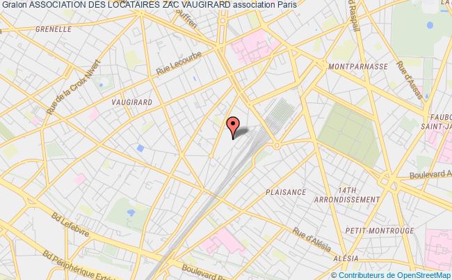 plan association Association Des Locataires Zac Vaugirard Paris