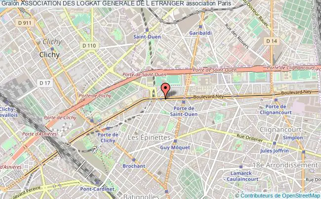 plan association Association Des Logkat Generale De L Etranger Paris 17e