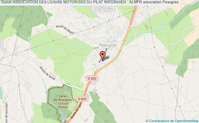 plan association Association Des Loisirs Motorises Du Pilat Rhodanien : Almpr 