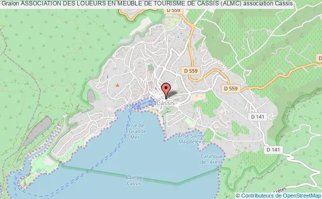 plan association Association Des Loueurs En Meuble De Tourisme De Cassis (almc) Cassis