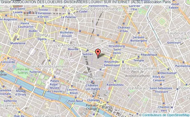 plan association Association Des Loueurs Saisonniers Louant Sur Internet (alsli) Paris