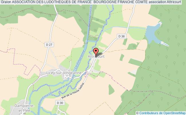 plan association Association Des LudothÈques De France  Bourgogne Franche Comte Attricourt