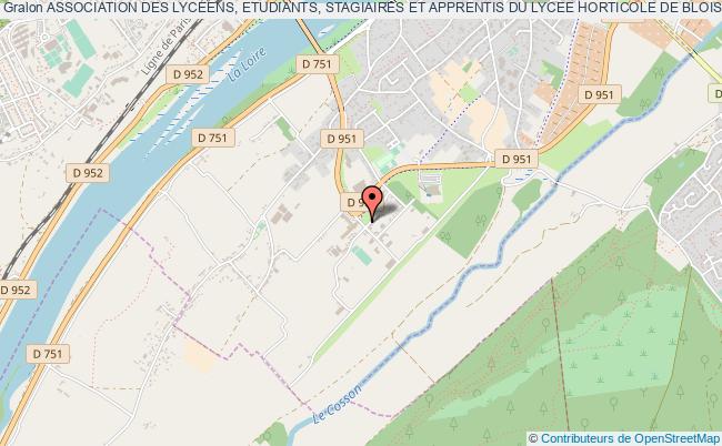 plan association Association Des Lyceens, Etudiants, Stagiaires Et Apprentis Du Lycee Horticole De Blois Et Du Cfaad 41- Site De Blois : Alesa Blois