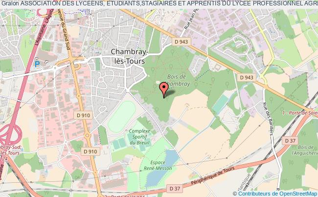 plan association Association Des Lyceens, Etudiants,stagiaires Et Apprentis Du Lycee Professionnel Agricole De Chambray-les-tours - Alesa) Chambray-lès-Tours