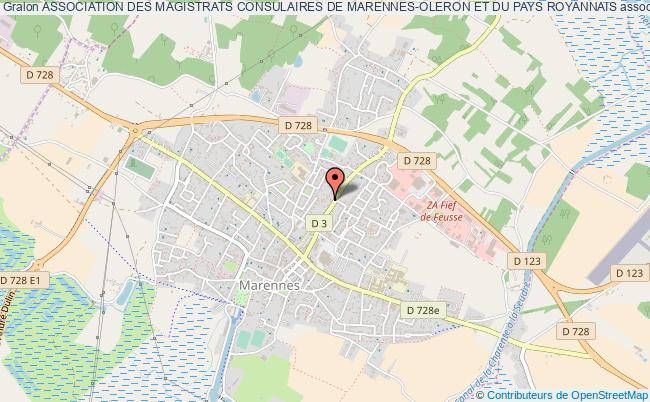 plan association Association Des Magistrats Consulaires De Marennes-oleron Et Du Pays Royannais Marennes