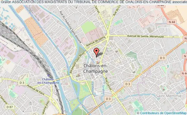 plan association Association Des Magistrats Du Tribunal De Commerce De Chalons-en-champagne Châlons-en-Champagne