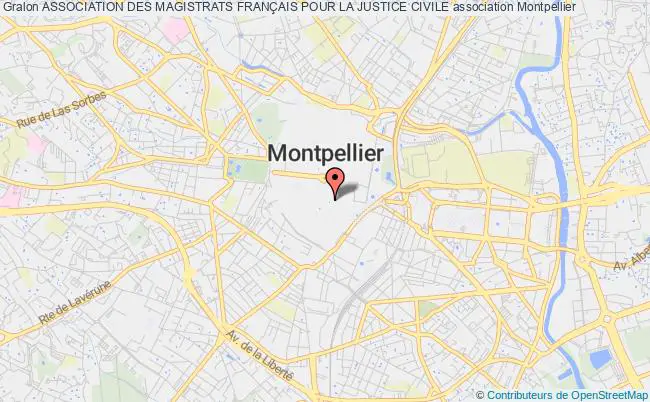 plan association Association Des Magistrats FranÇais Pour La Justice Civile Montpellier