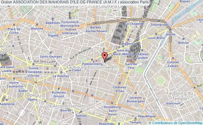 plan association Association Des Mahorais D'Île-de-france (a.m.i.f.) Paris