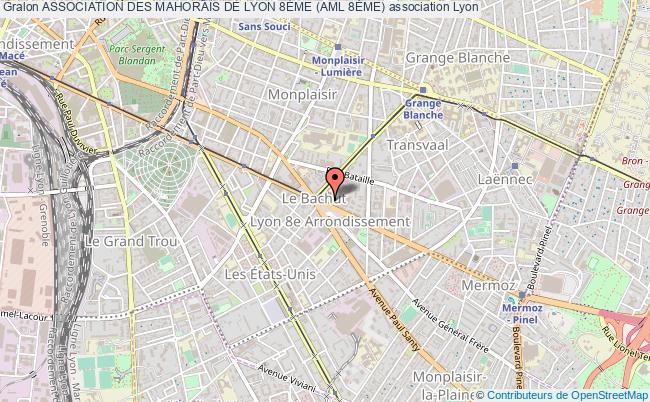 plan association Association Des Mahorais De Lyon 8Ème (aml 8Ème) Lyon 8e Arrondissement