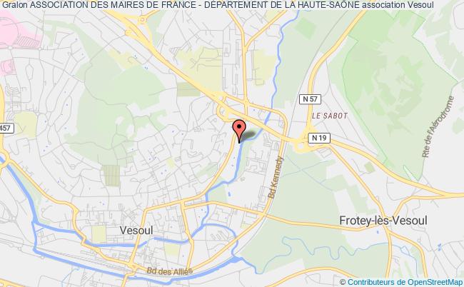 plan association Association Des Maires De France - DÉpartement De La Haute-saÔne Vesoul
