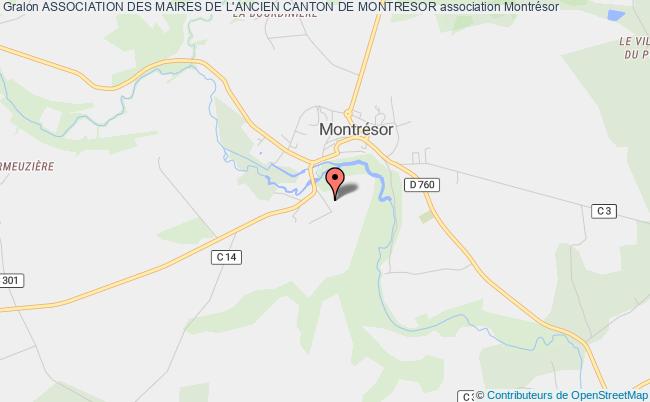 plan association Association Des Maires De L'ancien Canton De Montresor Montrésor