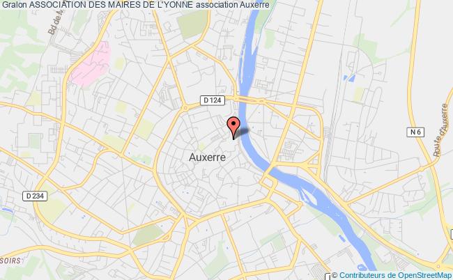 plan association Association Des Maires De L'yonne Auxerre