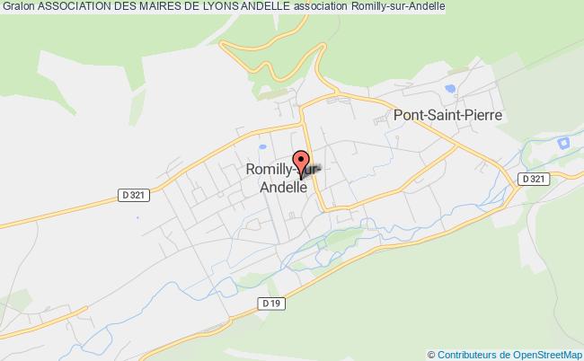 plan association Association Des Maires De Lyons Andelle Romilly-sur-Andelle